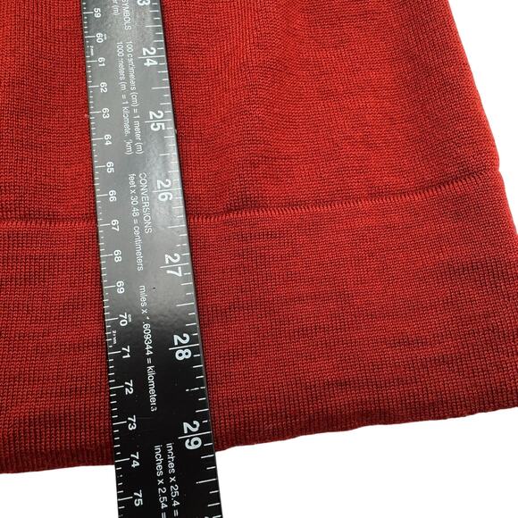 MARINA RINALDI Women's Large Rust Brown 100% New Wool Soft Knit Pullover Sweater - Picture 7 of 8